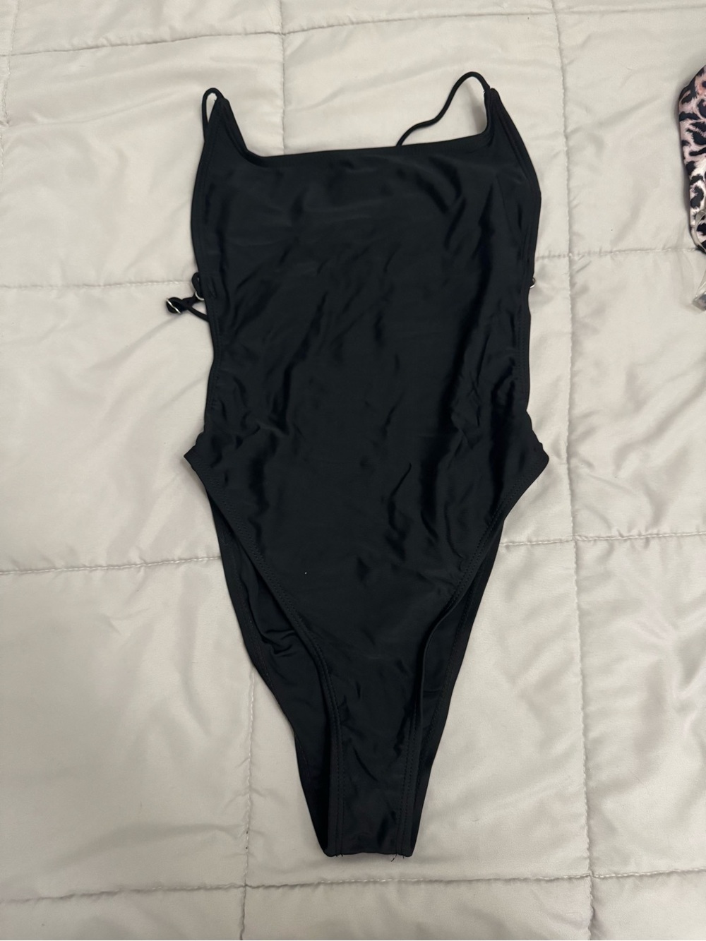 Girls' Black One-Piece Swimsuit - Classic Scoop